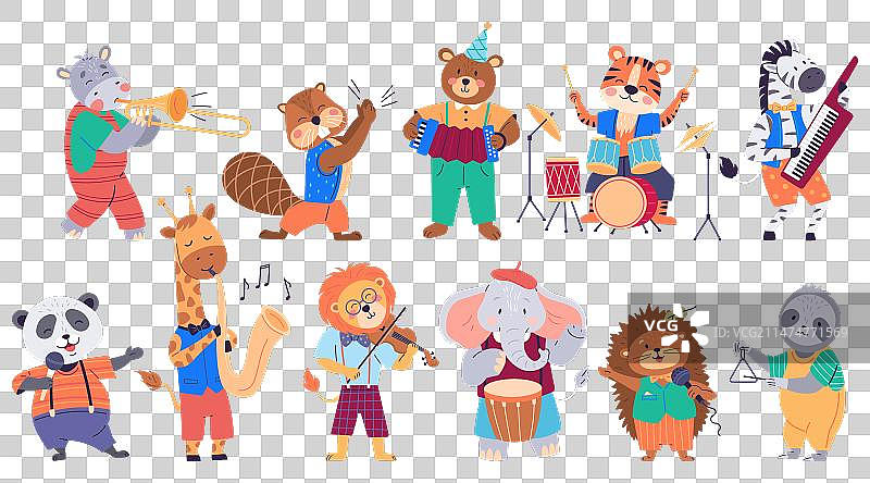 野生动物乐队管弦乐表演图片素材