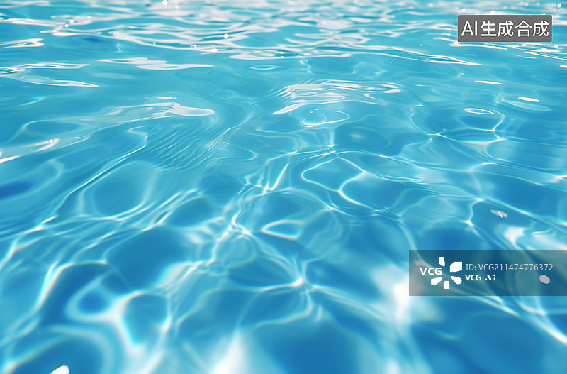【AI数字艺术】水下波纹图片素材