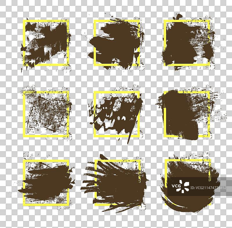 画框中脏乱的艺术设计元素图片素材