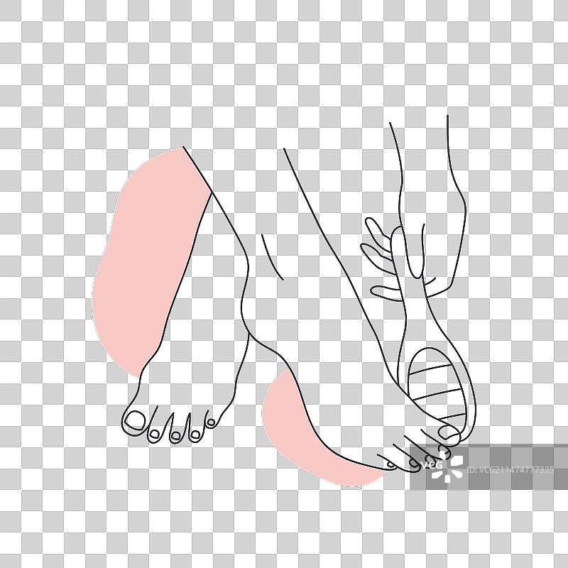 足跟刮除护理图片素材