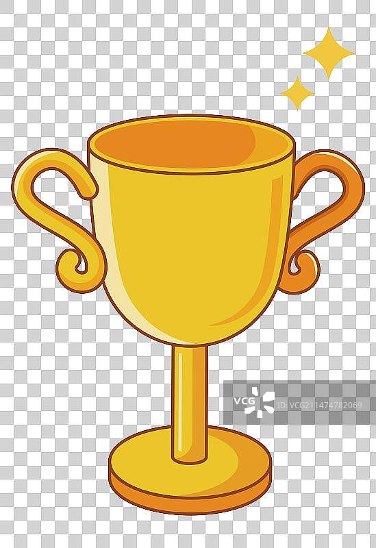 奖杯矢量插画图片素材