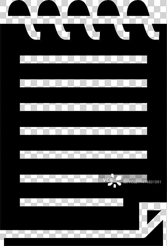 螺旋记事本列表标志符号图片素材