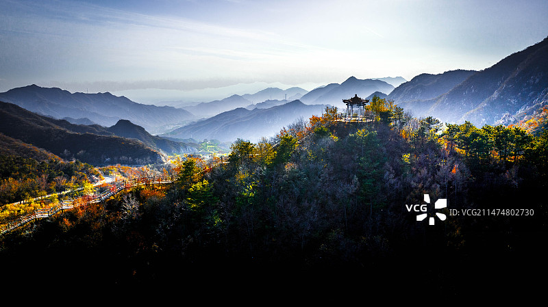 北京昌赤路秋色图片素材