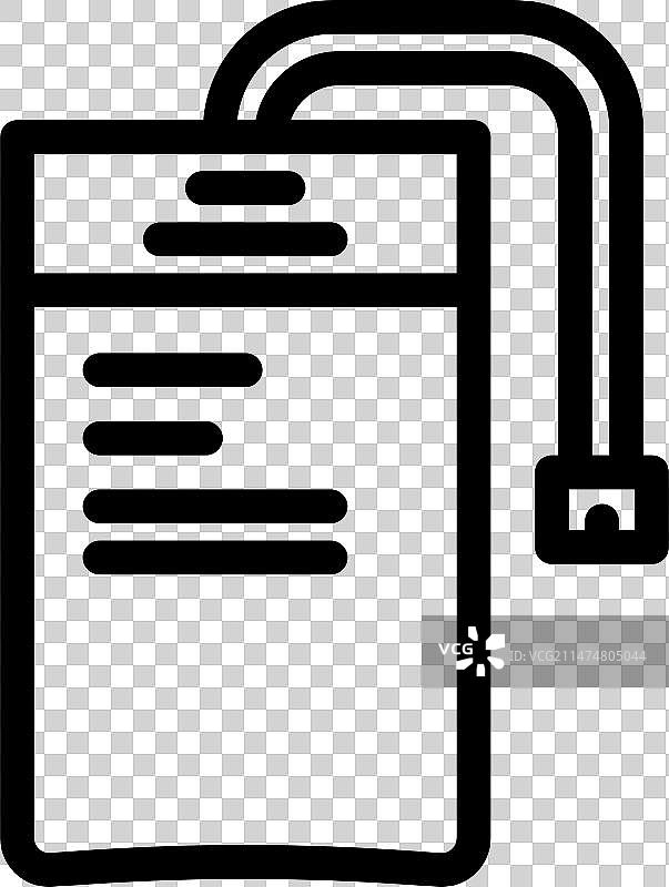 锂离子电池线性图标图片素材