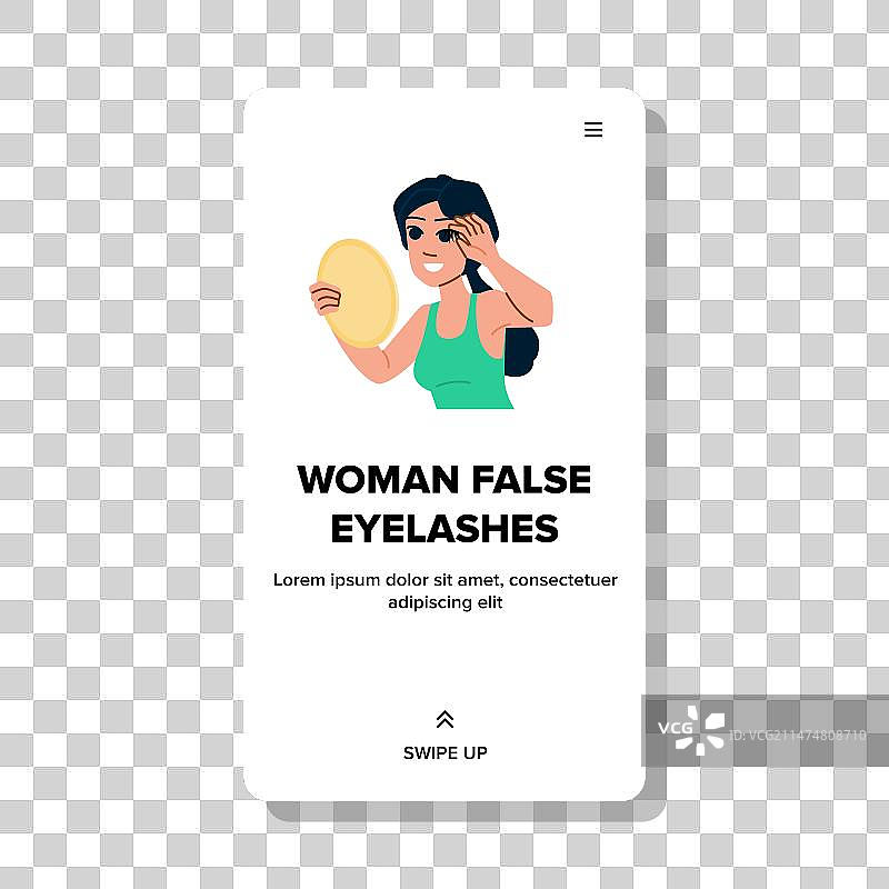 女士假睫毛模特图片素材