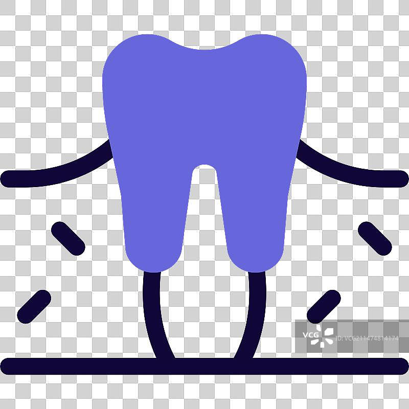 牙齿：颌骨中的钙化结构图片素材