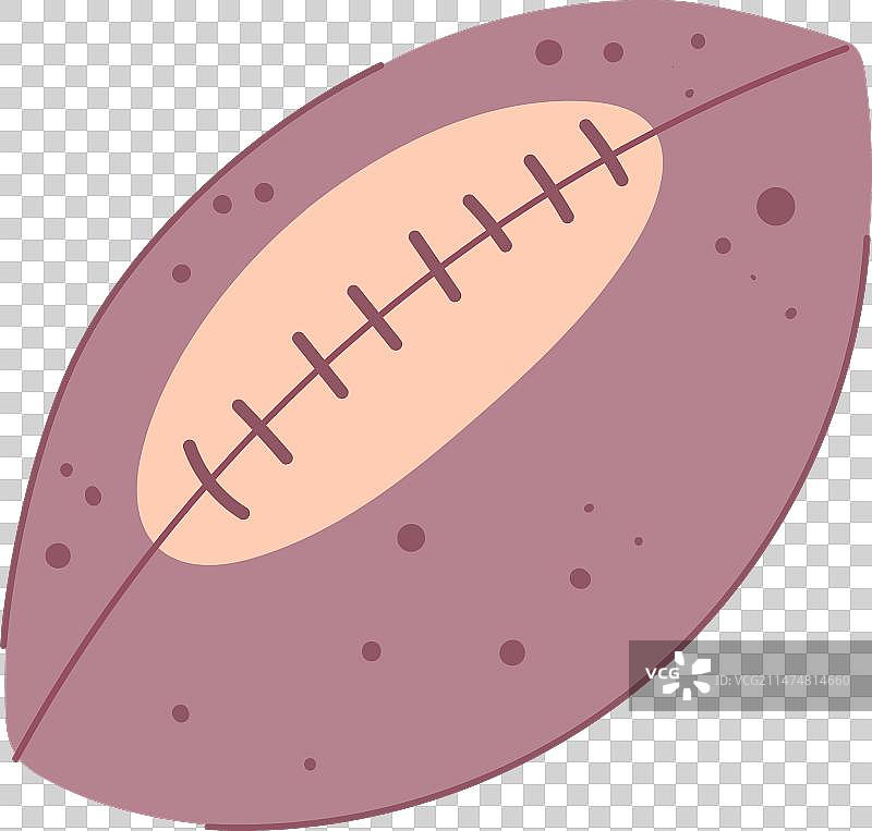 美式橄榄球卡通图片素材
