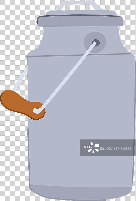 金属牛奶罐卡通图片素材