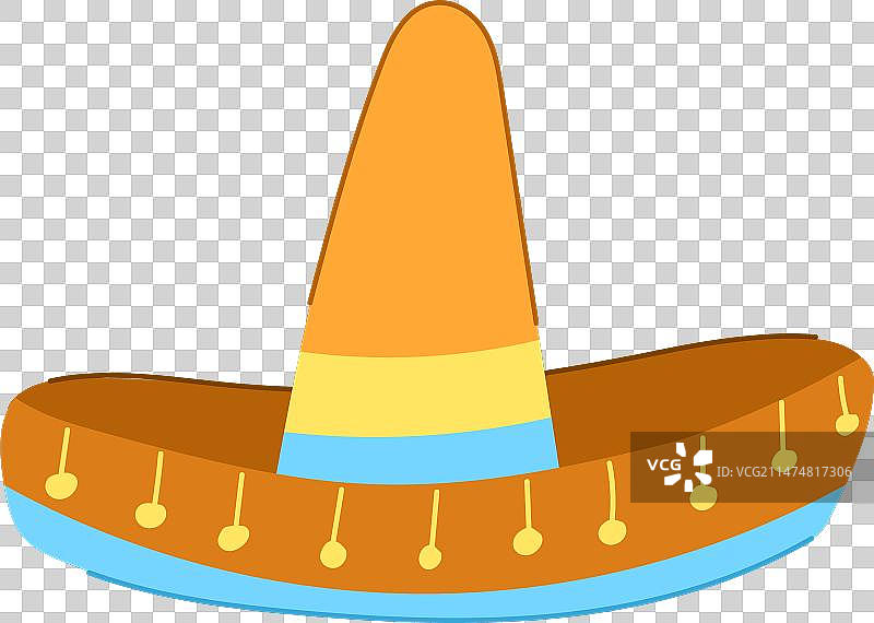 节日阔边帽卡通图片素材