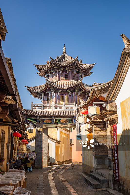 碧溪古镇八角楼图片素材