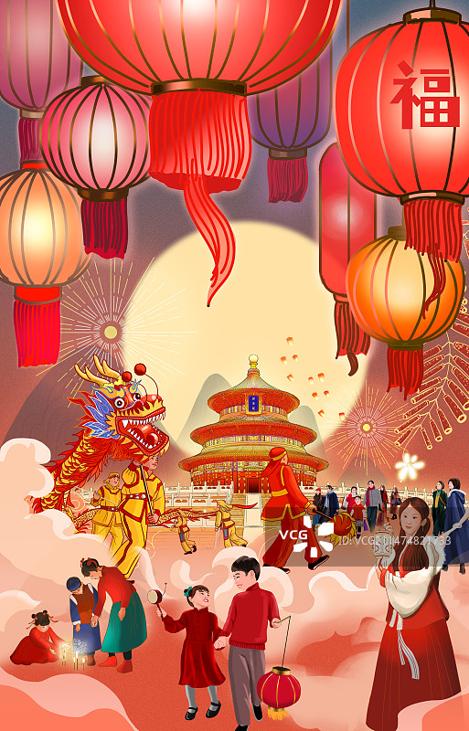 元宵节灯会2图片素材