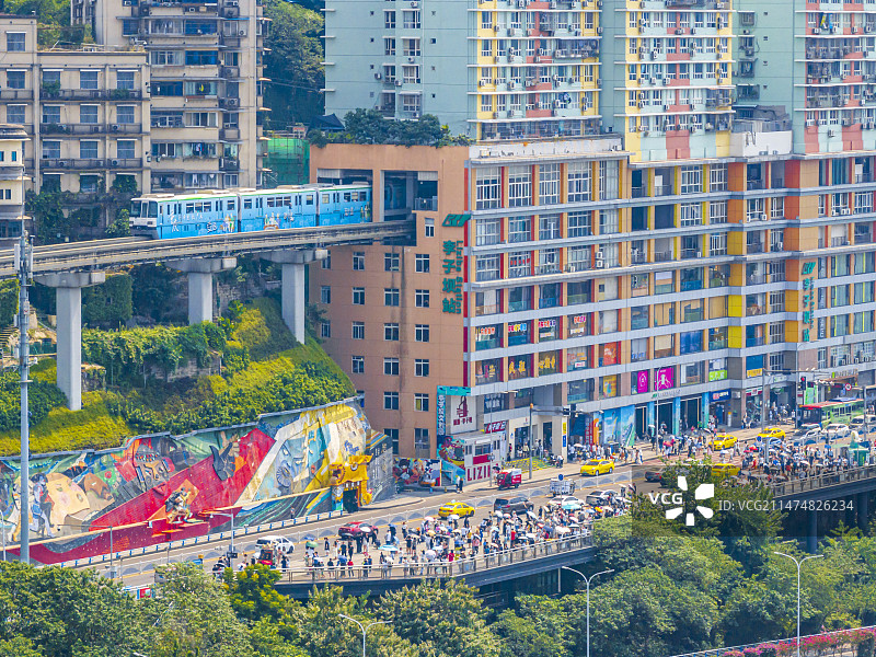 重庆轻轨图片素材