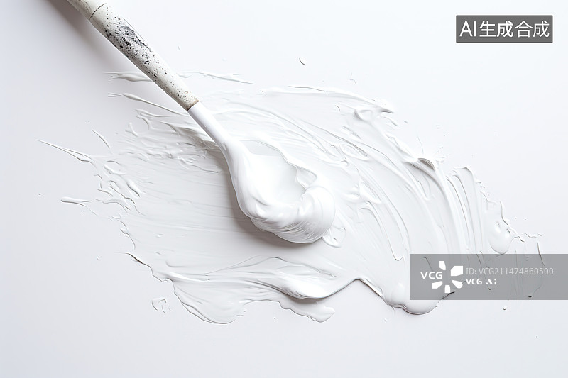 【AI数字艺术】白色背景上水滴的高角度视图图片素材