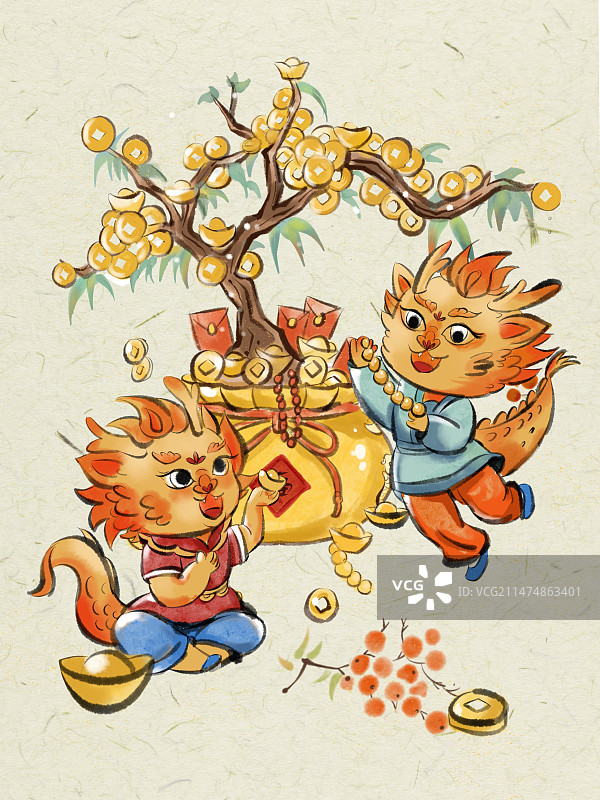 龙年祝福图片素材