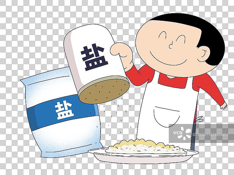 元素：吃盐量超标图片素材