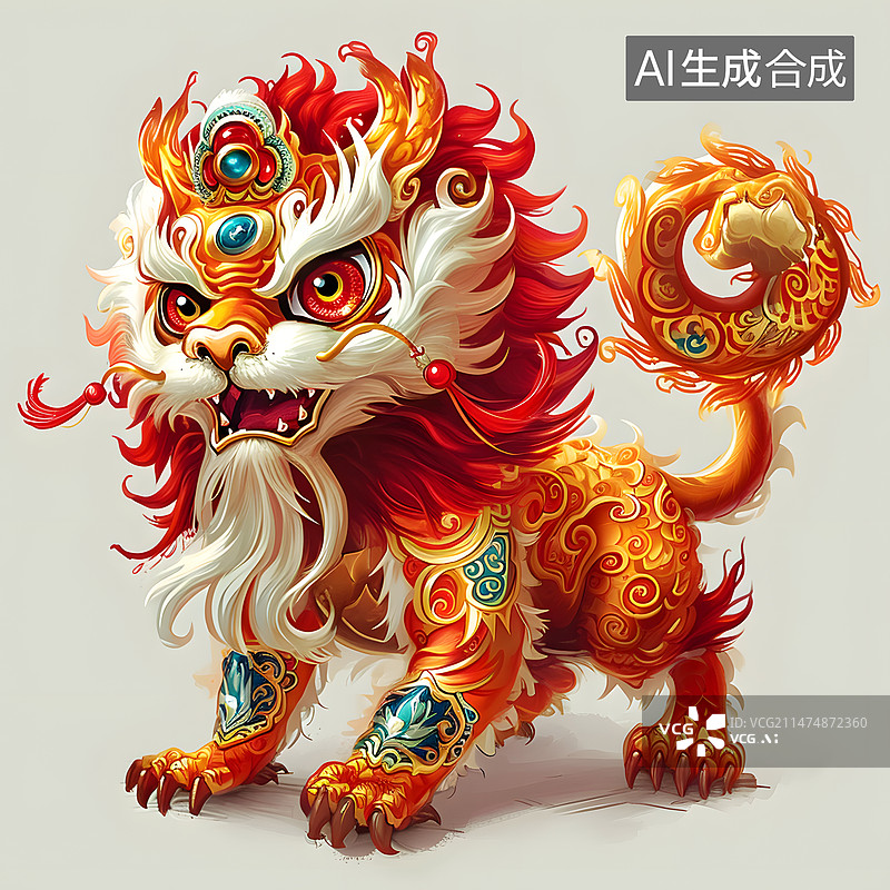 【AI数字艺术】山海经传说神兽图片素材