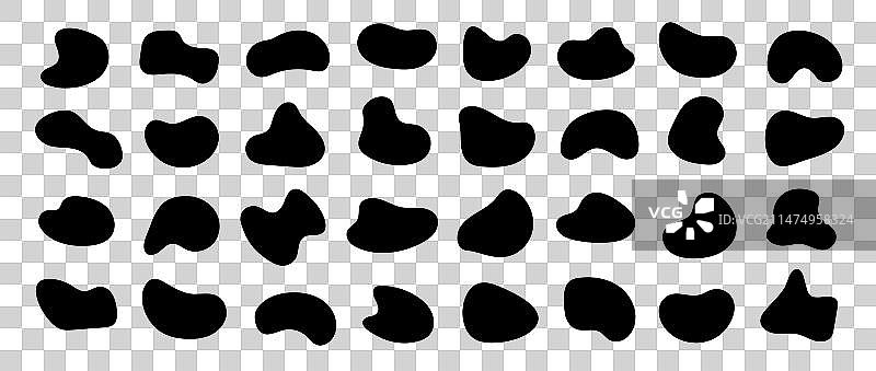 抽象有机不规则形状合集图片素材