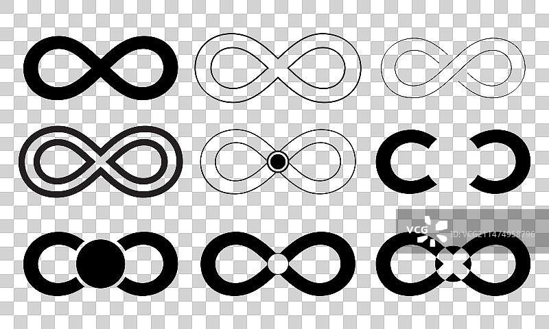 无限符号形状合集图片素材