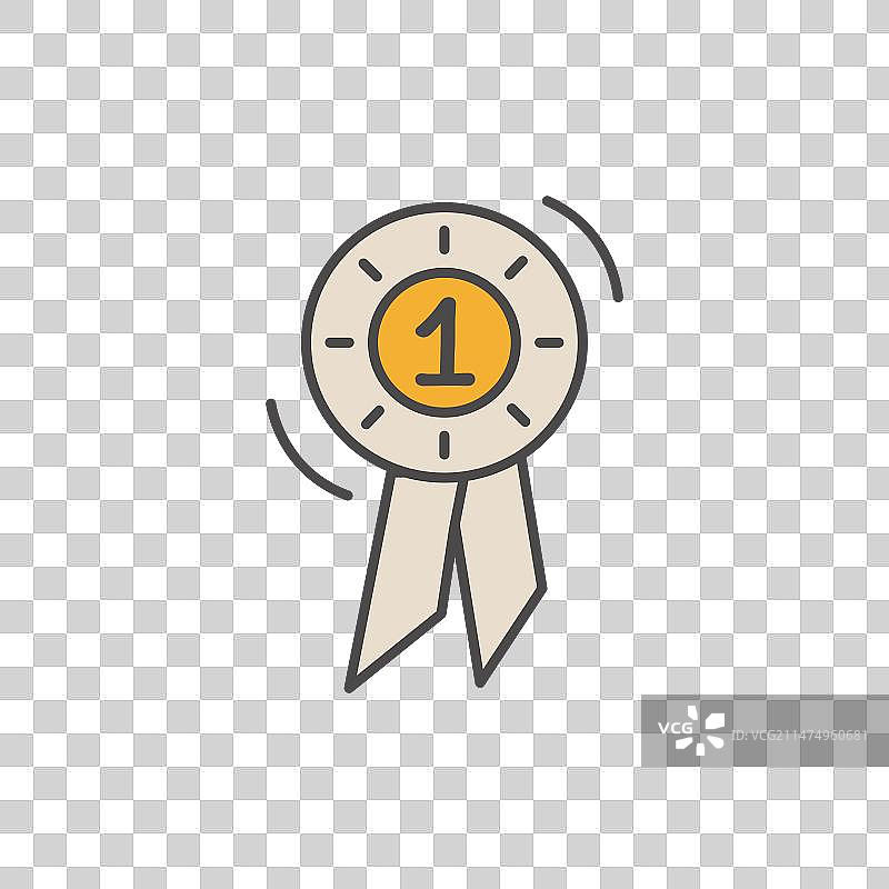 马术比赛第一名胸花图片素材