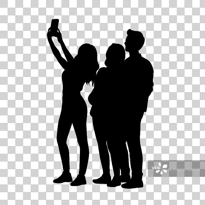 男人和女人自拍图片素材