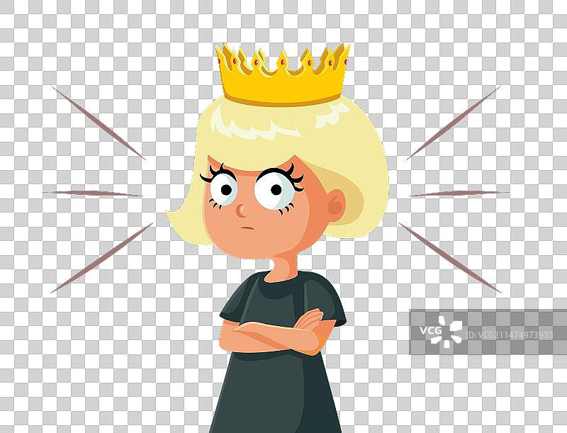 表现得像个小暴君的爱发脾气的幼儿女孩图片素材