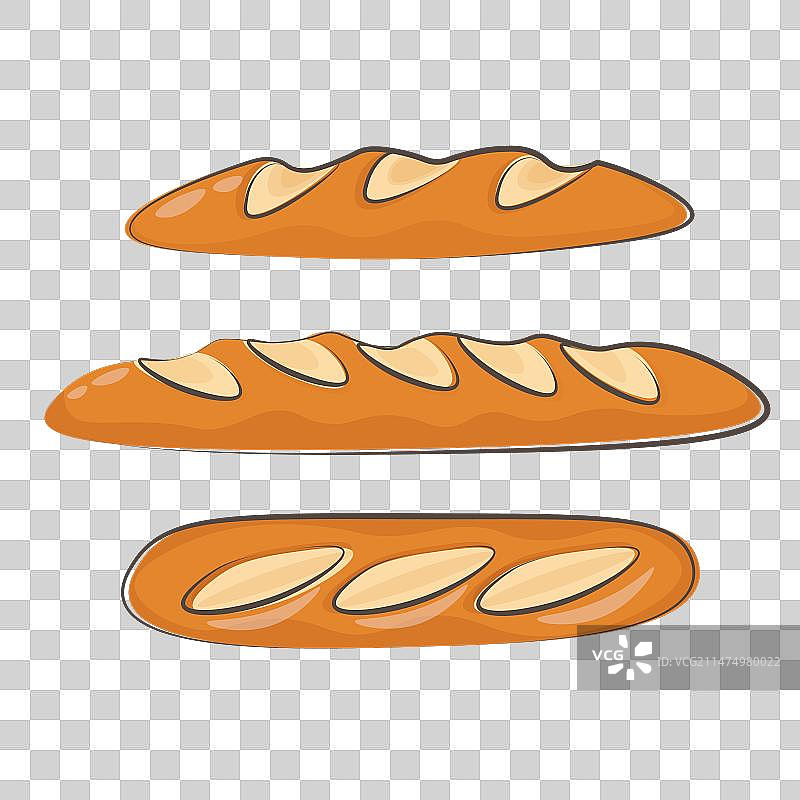 法棍面包卡通图片素材