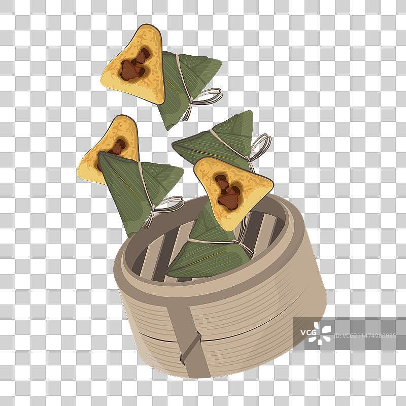 悬浮的粽子图片素材