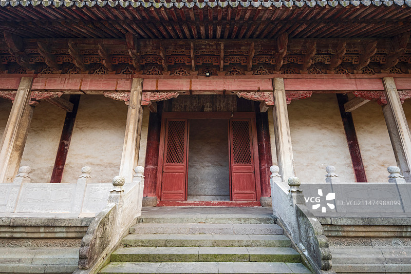 中国浙江嘉兴海宁盐官海神庙正殿图片素材