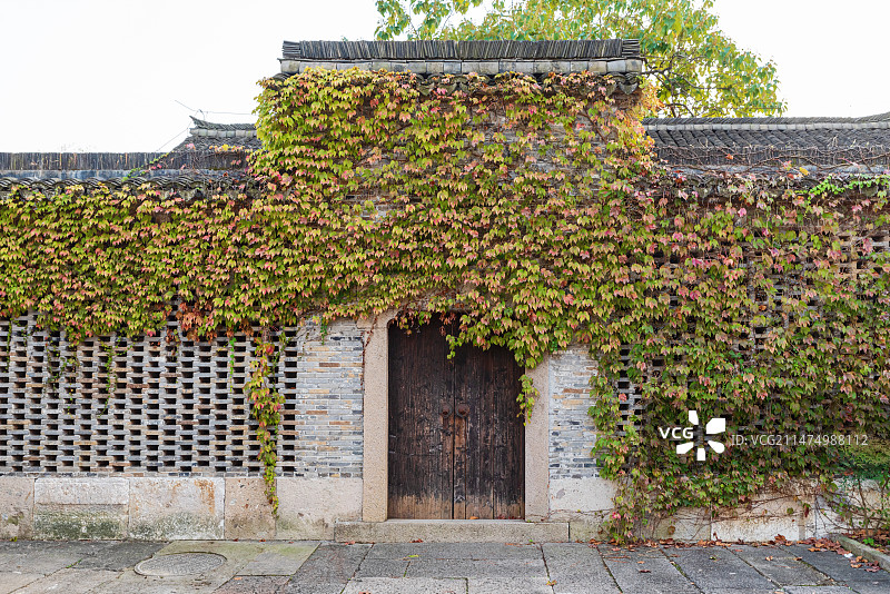 中国浙江嘉兴海宁盐官观潮景区图片素材