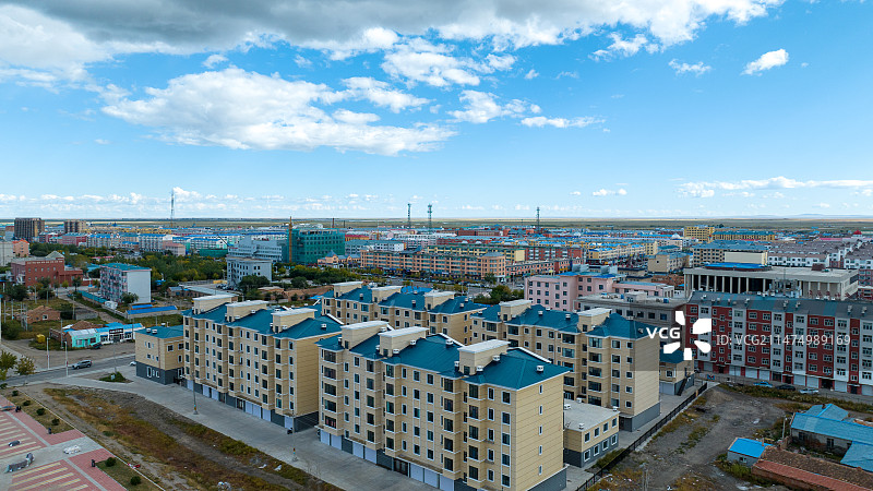 内蒙古呼伦贝尔市新巴尔虎右旗城市风光图片素材