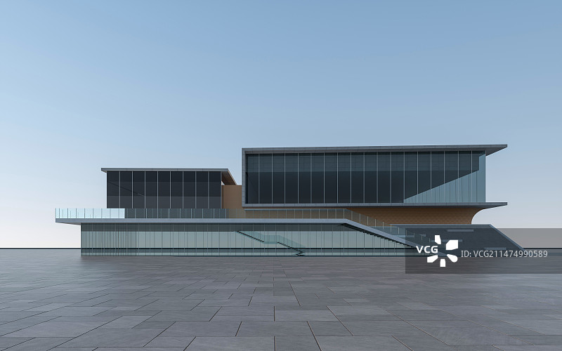 3D渲染城市广场图片素材