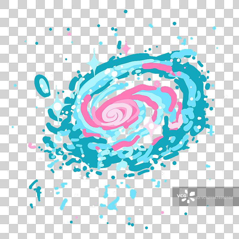 充满星云的抽象宇宙图片素材