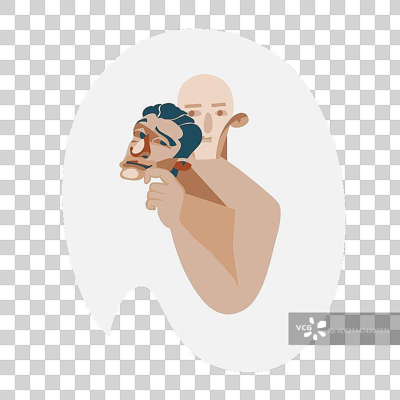 情感面孔合集图片素材