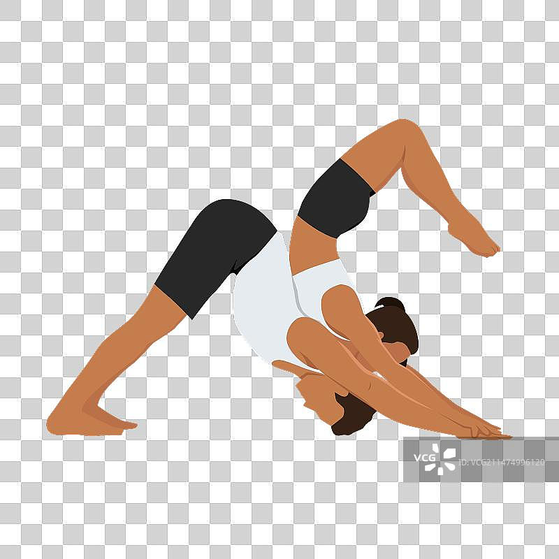 蝎子和下犬式姿势图片素材