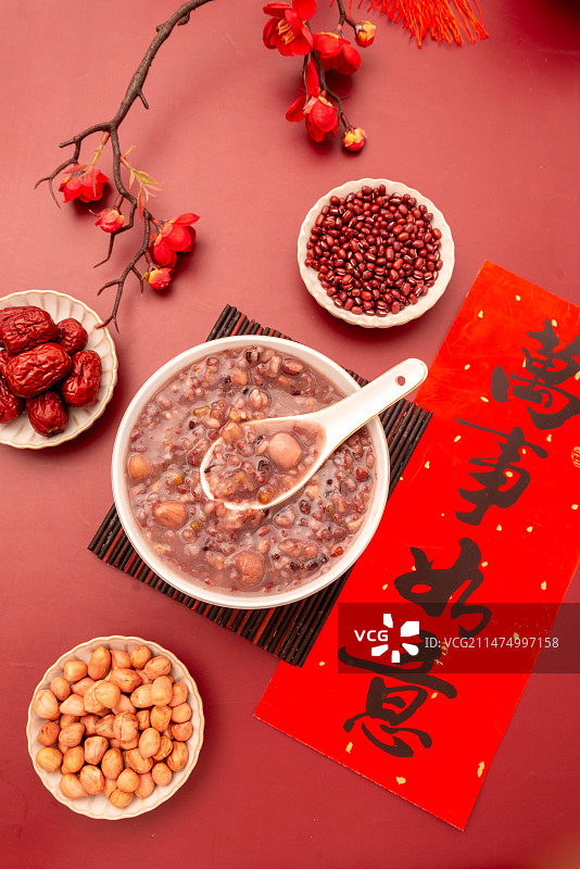 冬天腊月腊八节美食腊八粥图片素材