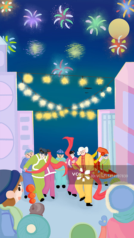 新年插画图片素材