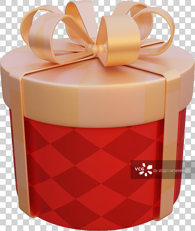 红色礼盒金色丝带蝴蝶结喜庆节日商务包装三维模型图片素材