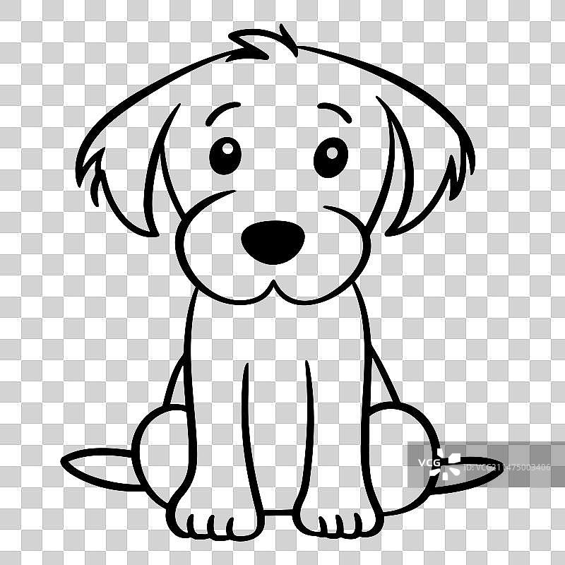 手绘可爱小狗图片素材