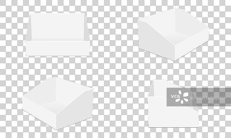 正面空白展示盒样机图案图片素材