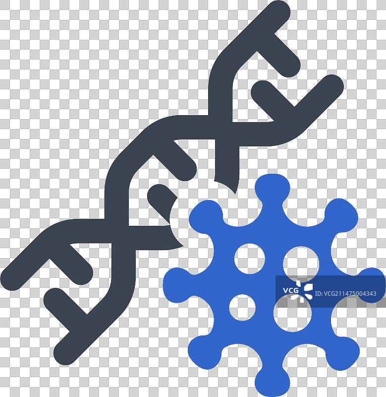 新冠病毒DNA图标图片素材
