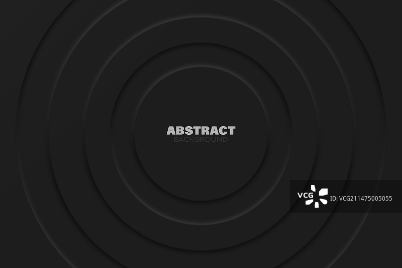 黑色同心抽象背景图片素材