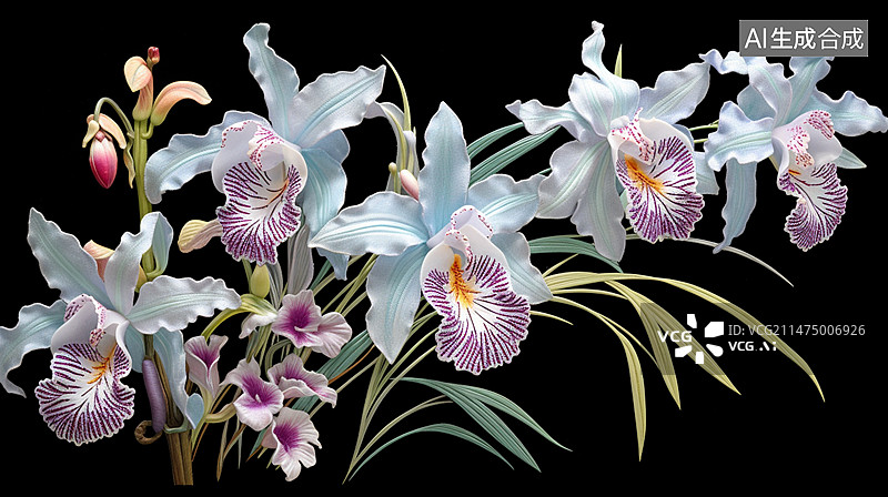 【AI数字艺术】兰花图片素材