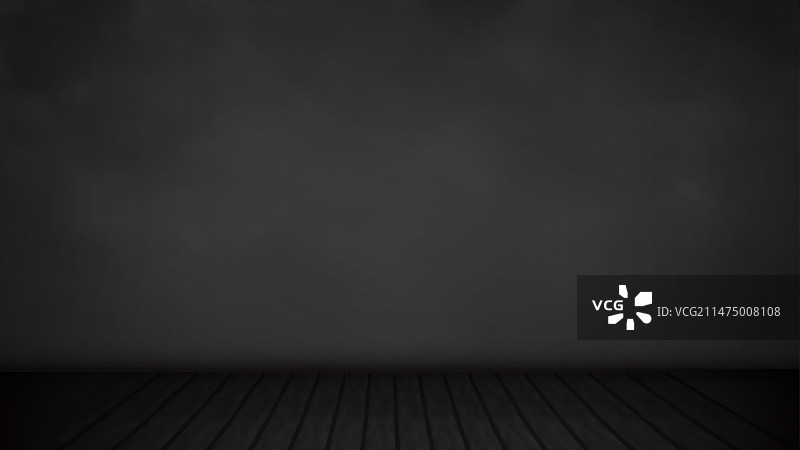 带有黑色混凝土墙和木材的暗室图片素材