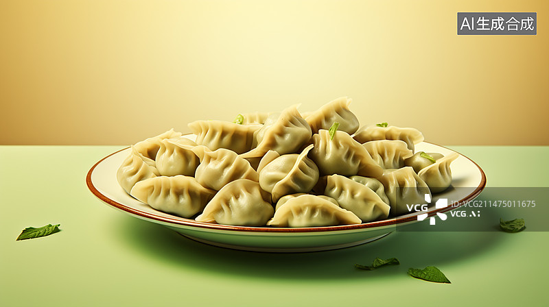 【AI数字艺术】水饺图片素材