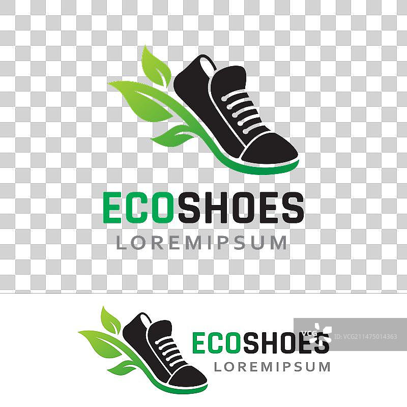 环保鞋标志设计模板图片素材
