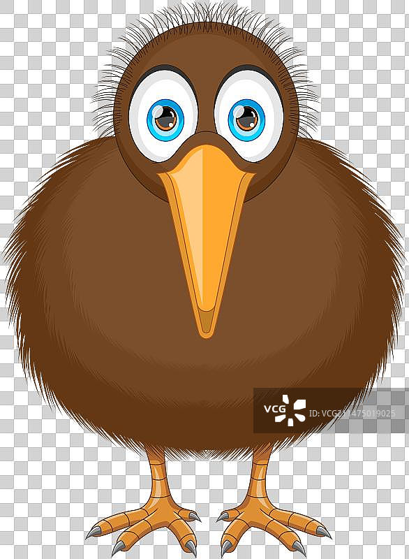 可爱的几维鸟卡通图片素材