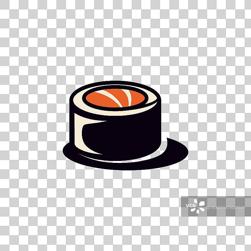 令人愉快的寿司卷图标图片素材