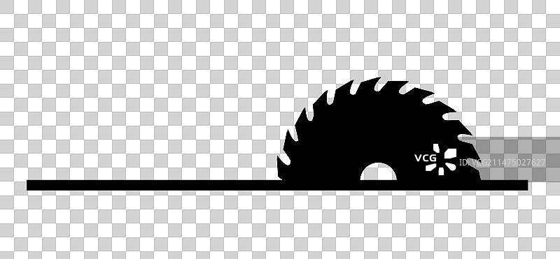 卡通圆形刀片图标或符号图片素材