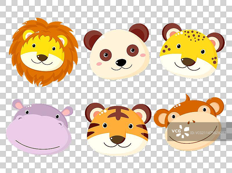 可爱的会员图标贴纸套装图片素材