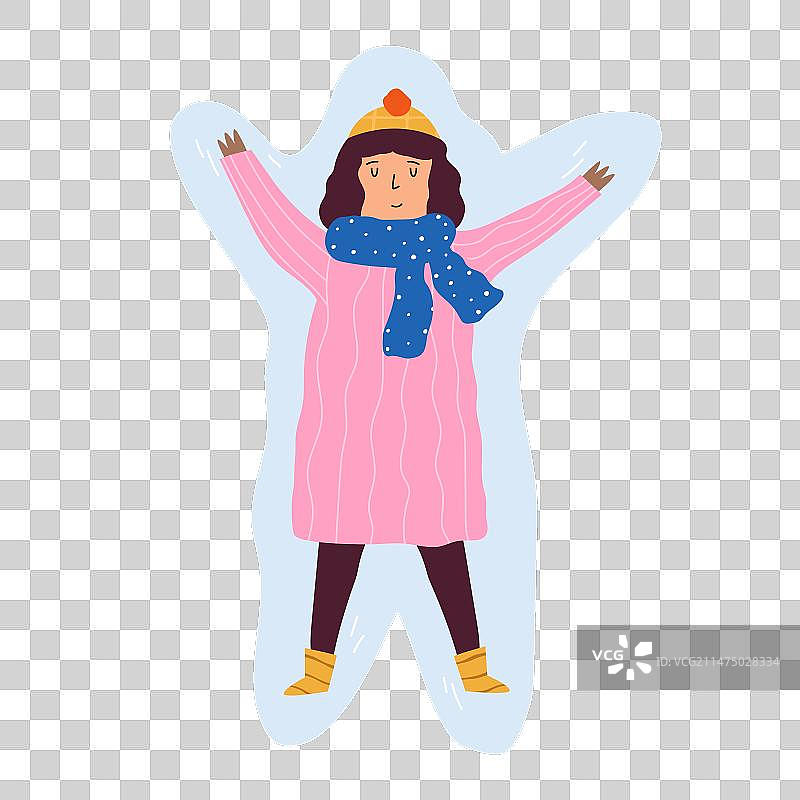 躺着的年轻女孩图片素材